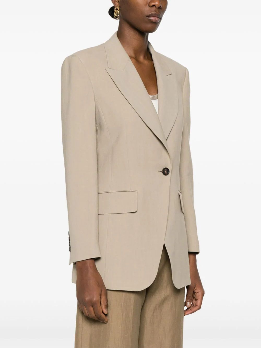 アウターその他 BRUNELLO CUCINELLI Woman Blazer Beige MH1262682 C600 Wool-blend blazer in beige - Brunello Cucinelli | Mytheresa
